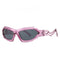 Futuristic Sports Wrap Man Sunglasses - Bold Purple Frames with UV Protection