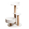 Modern Cat Tree Tower with Scratching Posts and Cozy Perches 50x38x80 cm