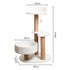 Modern Cat Tree Tower with Scratching Posts and Cozy Perches 50x38x80 cm