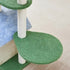 Floral Cat Tree with Cozy Hideaway and Scratching Posts 55x38x92 cm