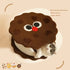 Adorable Cookie-Shaped Cat Bed - Cozy and Playful Pet Hideout 50x20 cm