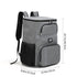 Insulated Cooler Backpack - Portable Outdoor Picnic and Beverage Bag with Bottle Opener Gray