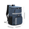 Insulated Cooler Backpack - Portable Outdoor Picnic and Beverage Bag with Bottle Opener Navy blue