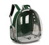 Green Pet Carrier Backpack with Transparent Window 33*18*42cm