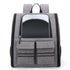 Grey Collapsible Pet Carrier Backpack with Trolley Sleeve