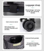 Blue 3-in-1 Pet Carrier: Rolling Backpack with Collapsible Design