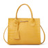 Elegant Crocodile Embossed Faux Leather Handbag - Yellow Tote with Dual Handle for Women 20*16*9cm