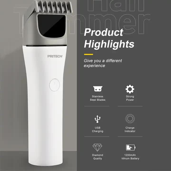 Rechargeable Hair Trimmer - Professional Cordless Grooming Kit