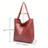 Vintage PU Leather Tote Bag - Stylish and Spacious Everyday Shoulder Bag  (Cameo Brown)