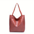 Vintage PU Leather Tote Bag - Stylish and Spacious Everyday Shoulder Bag  (Brown)