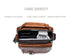 Men's Vintage Leather Shoulder Bag - Multi-Compartment Crossbody Messenger Bag 22cmL*8cmW*26cmHBlack