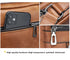 Men's Vintage Leather Shoulder Bag - Multi-Compartment Crossbody Messenger Bag 22cmL*8cmW*26cmHDark brown