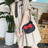 Adorable Bow Bear Crossbody Bag for Kids - Black  Shoulder Bag 18*17*8cm