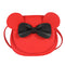 Adorable Bow Bear Crossbody Bag for Kids - Red Shoulder Bag 18*17*8cm