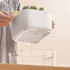 Two-Layer Drain Basket Colander - Small Size White, 2 set