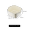 Two-Layer Drain Basket Colander - Small Size Ivory, 2 set