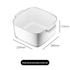 Two-Layer Drain Basket Colander - Medium Size White, 2 set