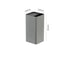 Multi-Functional Square Knife Holder - Compact Kitchen Storage Organizer grey