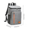 Insulated Cooler Backpack- Stylish Portable Fresh-keeping Picnic Outdoor Backpack and Travel Bag 18L Gray