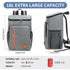 Insulated Cooler Backpack- Stylish Portable Fresh-keeping Picnic Outdoor Backpack and Travel Bag 18L Navy Blue