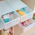Stackable Transparent Shoe Storage Boxes with Heart-Shaped Handles Set of 5 31*20*12cm Pink