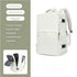 Water-Resistant Laptop Backpack with USB Charging Port and Wet-Dry Separation Beige