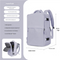 Water-Resistant Laptop Backpack with USB Charging Port and Wet-Dry Separation Purple