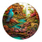 Fantasy Bird Wooden Puzzle - Intricate Nature-Themed Circular Puzzle(S-paper box-H187)