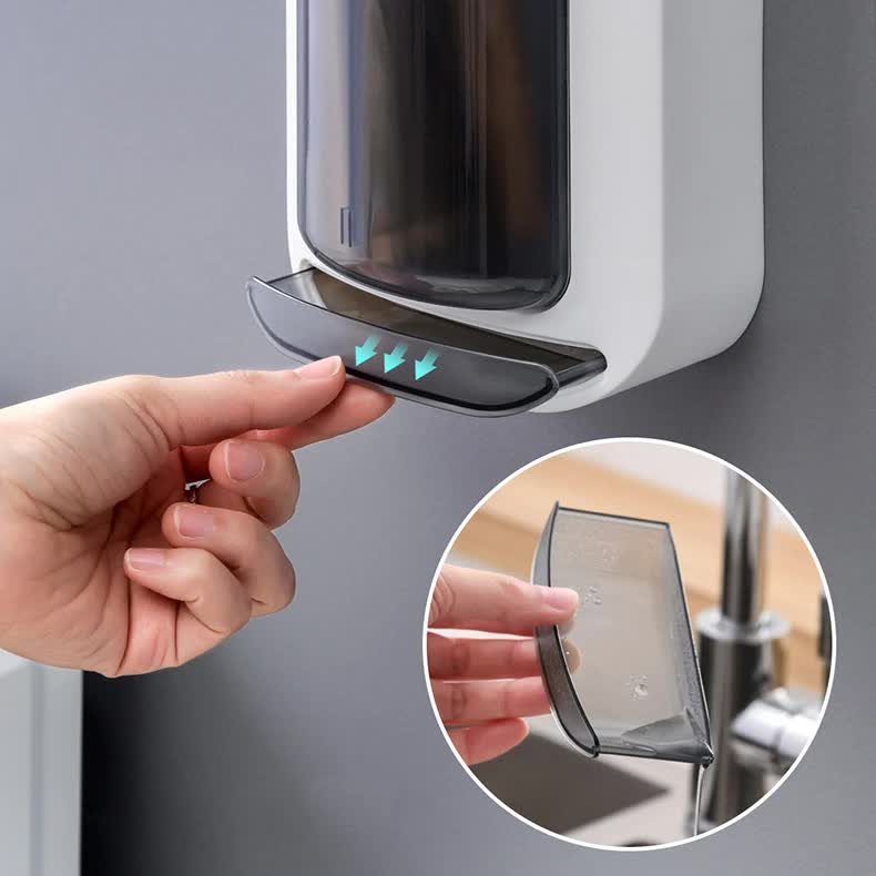 Wall-Mounted Utensil Holder with Dustproof and Insect-Resistant Cover 15cmL*6.5cmD*32cmHPink