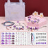 DIY Charm Bracelet and Necklace Making Kit - Luxury Gift Set with Drawer Box (66PCS)