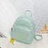 Mini Faux Leather Backpack with Butterfly Design -Light Green Cute Backpack for Girls