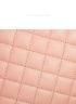Elegant Quilted Tote Bag with Matching Clutch in White