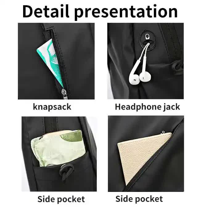 Multifunctional Crossbody Chest Bag | Stylish and Practical Shoulder Backpack for Everyday Use Gray