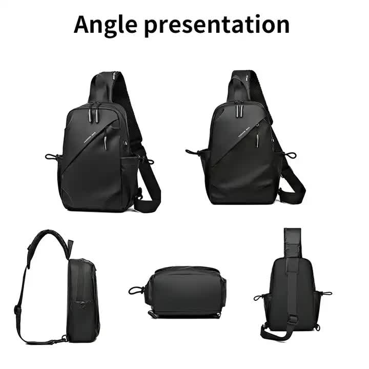 Multifunctional Crossbody Chest Bag | Stylish and Practical Shoulder Backpack for Everyday Use Black