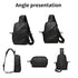 Multifunctional Crossbody Chest Bag | Stylish and Practical Shoulder Backpack for Everyday Use Black