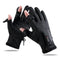 Convertible Fingerless Winter Gloves | Waterproof, Windproof Thermal Gloves with Touchscreen Compatibility Q808  M size Black