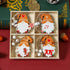 2 set Christmas Gnome Ornaments Set - Festive Wooden Decorations for Tree, Set of 12