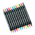 Dual-Tip Acrylic Marker Set - 12 Vibrant Colors for Art and Craft Projects