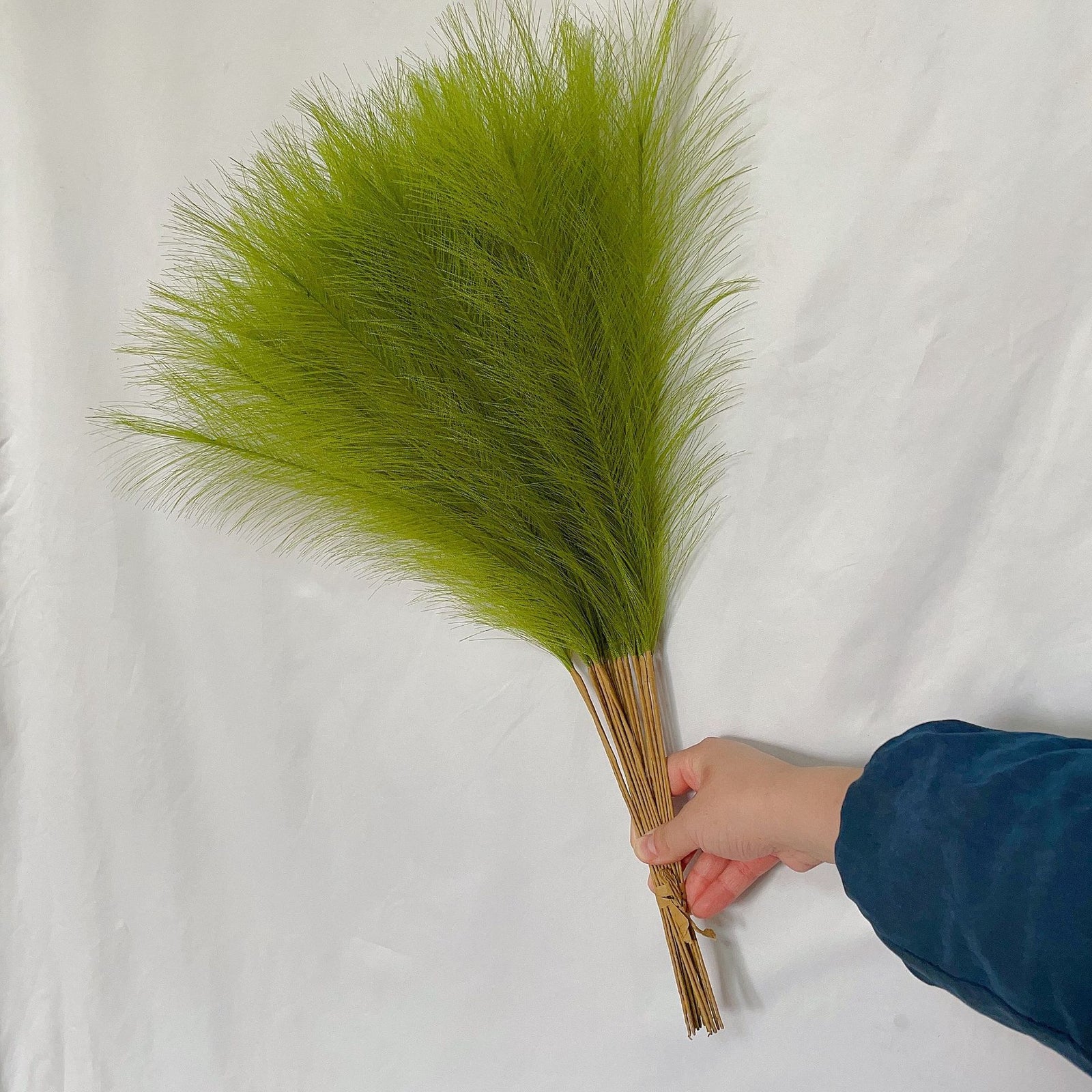 20 sticks Grass Green Pampas Grass Bouquet-21.65