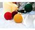 12-Piece Velvet Christmas Ornament Set - Classic Coffee, Green, and Brown Baubles for Holiday Tree Decoration 6cm