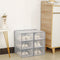 Stackable Shoe Storage Box Set - Transparent Flip-Top Organizers for Shoes Pack of 6 33cmD*23cmW*14cmH