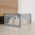 Stackable Shoe Storage Box Set - Transparent Flip-Top Organizers for Shoes Pack of 6 33cmD*23cmW*14cmH