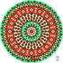Set of 6 Mandala Ceramic Drink Coasters - Absorbent, Non-Slip Coasters for Coffee Table and Home Decor 10.4cm
