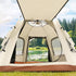5-8 Person Square Camping Tent | Double-Layer Silver Coated Waterproof Shelter with Awning 240*240*155cm