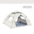 Beige 2 Person Lightweight Camping Tent 200*150*125cm | UV Protection Silver Coated, Dual Doors & Windows
