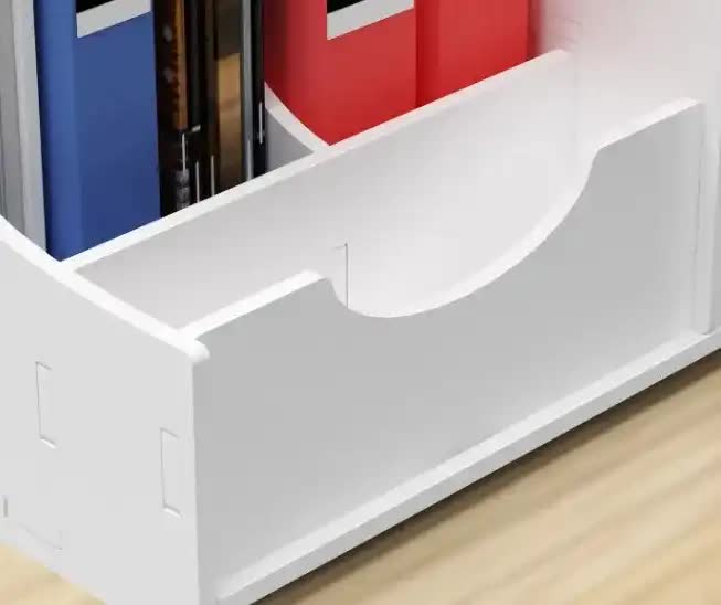 Multi-Functional Desktop Organizer with Document and Stationery Storage - Compact Desk Shelf, 39.5x31x24cm