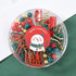 B41025 Christmas Stationery Set - Festive Binder Clips, Paper Clips, and Push Pins in Holiday Colors2 set