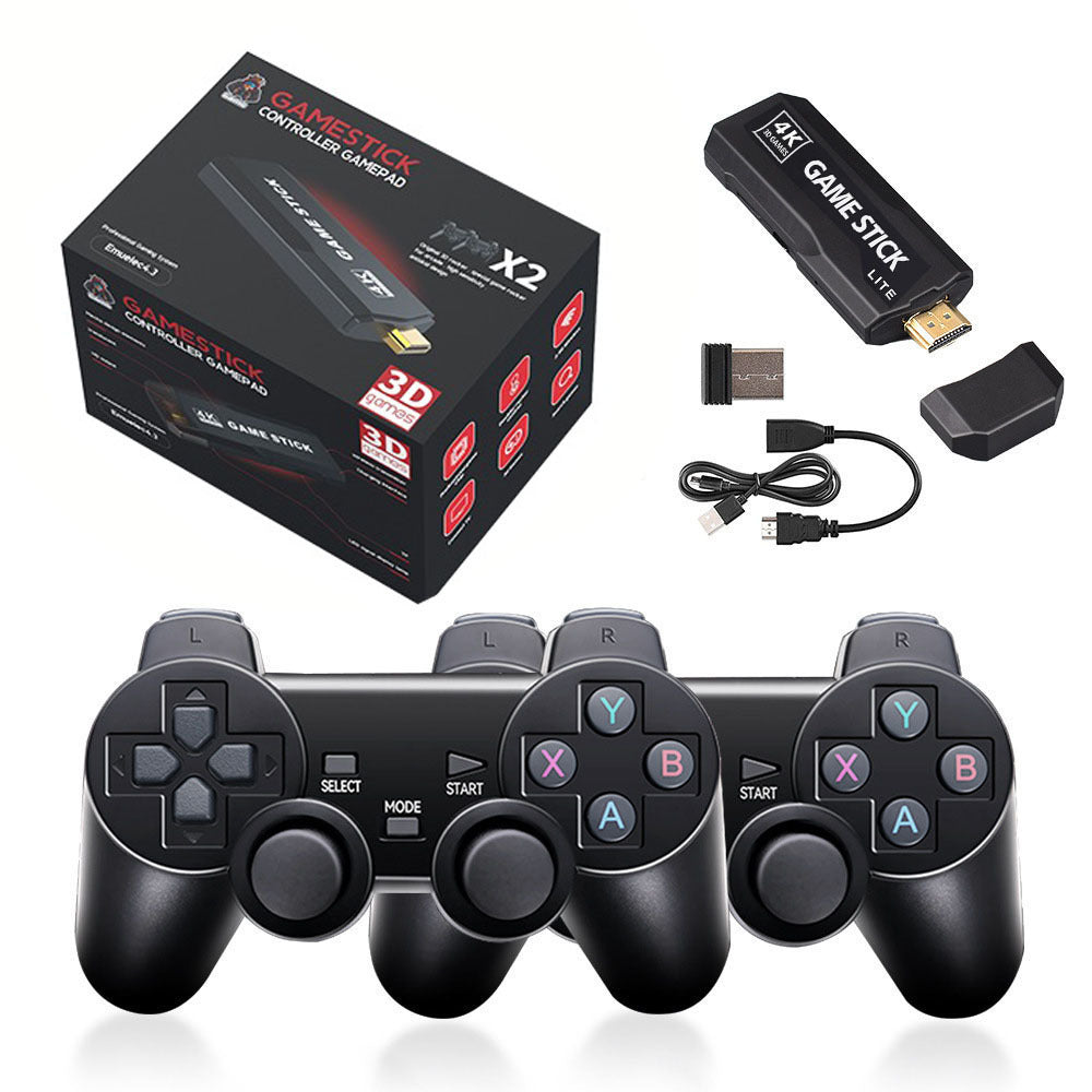 4K 3D Wireless Retro Game Console - 30,000+ Games with Dual Controllers, Supports PSP/PS1/N64 & 28+ Emulators