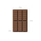 5 PCS YH913 Silicone Chocolate Bar Mold - BPA-Free, Heat-Resistant, Non-Stick Baking Tray, Measures 25.8 cm x 17 cm x 1.5 cm
