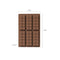 5 PCS YH916 Silicone Chocolate Bar Mold - BPA-Free, Heat-Resistant, Non-Stick Baking Tray, Measures 26 cm x 17 cm x 1.5 cm